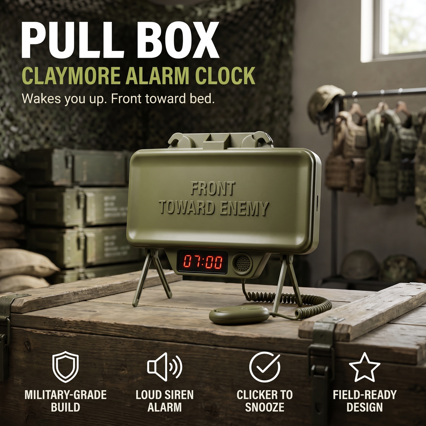 Pullbox - Grenade alarm clock