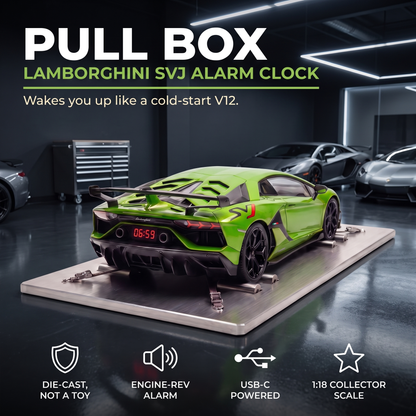 Pullbox - SuperCars alarm clock